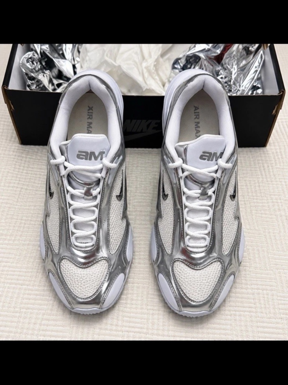 Nike Silver and White Women’s Sneakers